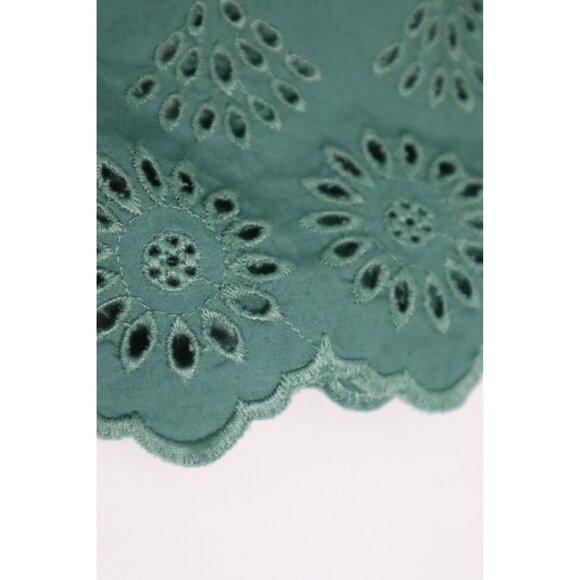 Green Apple Eyelet Cotton Blouse‎ by GAP For Women Size Medium - Picture 15 of 15